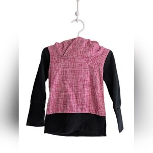 🇨🇦 Munchkin & Sprout Creations Trendy Kids Pink and Black Grow With Me Hoodie